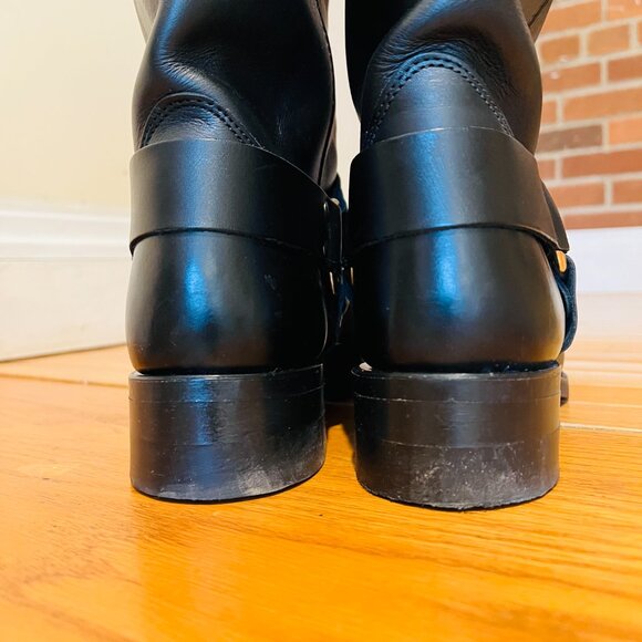 Vintage Frye Men's 87350 Size 13 M Black 14" Harness Boots Made In USA EUC - Picture 14 of 16